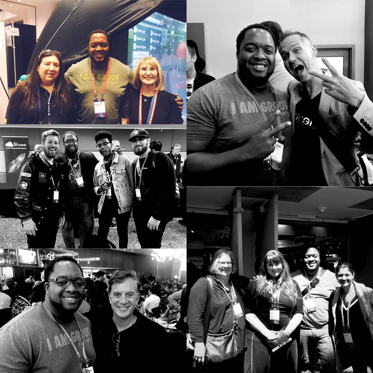 A collage of photographs from Christopher Lafayette’s gatherings and conversations.